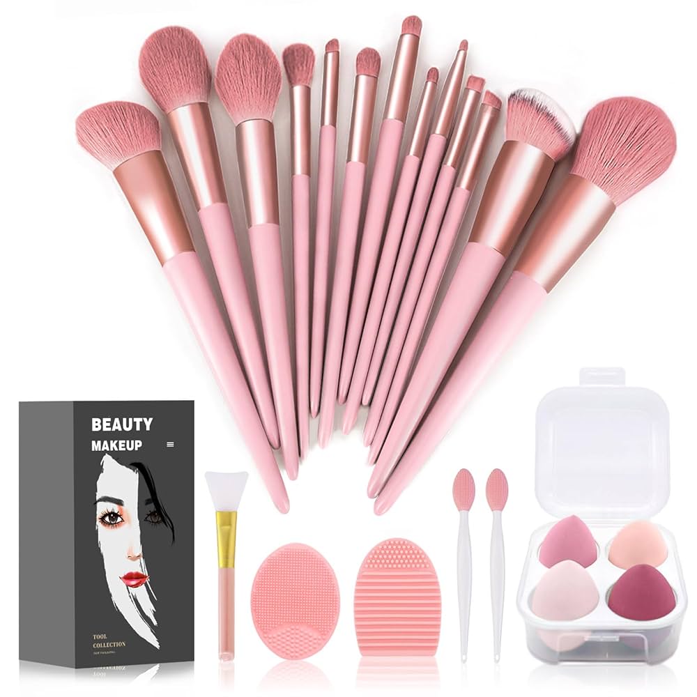 メイク道具・化粧小物 OWN 5 Brushes & Makeup Brush case Amazon.com: Koccido Makeup Brushes 22 Pcs Makeup Kit